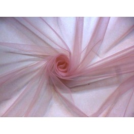 TISSU TULLE SOUPLE ROSE PALE  A0006