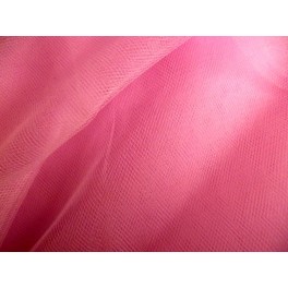 TISSU TULLE SOUPLE ROSE A0011