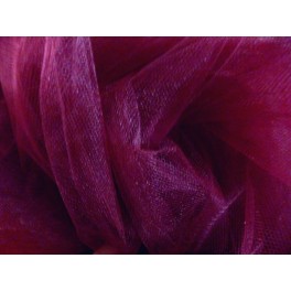 TISSU TULLE SOUPLE PRUNE A0014