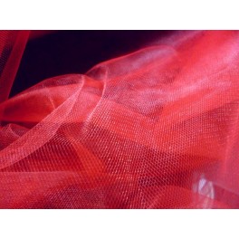 TISSU TULLE SOUPLE ROUGE A0015