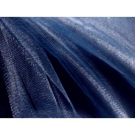 TISSU TULLE SOUPLE BLEU MARINE A0016