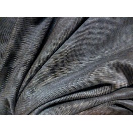 TISSU TULLE TRES SOUPLE GRIS NOIR A0027