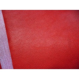 TISSU SIMILI CUIR SOUPLE ROUGE A0028