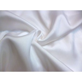 TISSU PONGÉ DE SOIE BLANC A0001 