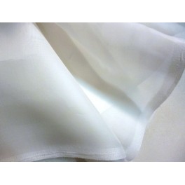 TISSU ORGANZA UNI SOIE BLANC A0010