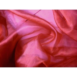 TISSU ORGANZA UNI ROUGE A0011