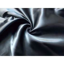 TISSU DOUBLURE SATIN BLEU NOIR A0053