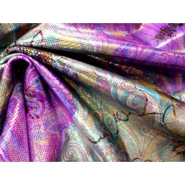 TISSU LYCRA  SPECTACLE PAILLETE MULTI COULEUR A0015