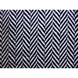 TISSU LAINE NOIR ET BLANC CASSE A0019