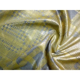TISSU LYCRA SPECTACLE IMPRIME DORE ET GRIS A0034 TISSU LYCRA SPECTACLE IMPRIME DORE ET GRIS A0034