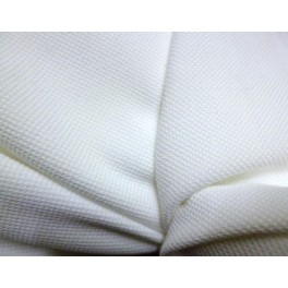 TISSU COTON ABEILLE BLANC A0090