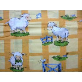 TISSU COTON ENFANTS MOUTON A0030