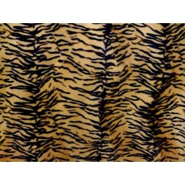 TISSU FAUSSE FOURRURE TIGRE JAUNE A0034