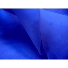 TISSU ORGANZA UNI BLEU ROI A0019