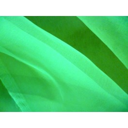 TISSU ORGANZA UNI VERT POMME  A0024