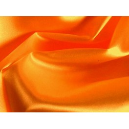 TISSU SATIN LYCRA UNI ORANGE A0006