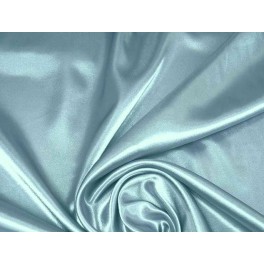 TISSU SATIN LYCRA UNI BLEU CIEL A0007