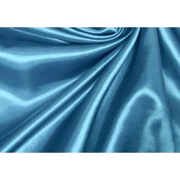 TISSU SATIN LYCRA UNI TURQUOISE A0008