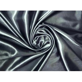 TISSU SATIN LYCRA UNI GRIS FONCE A0016