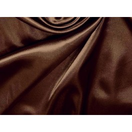 TISSU SATIN LYCRA UNI CHOCOLAT A0020