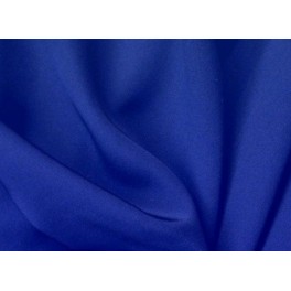 TISSU CRÊPE DE SOIE  UNI BLEU ROI A0005