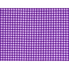 TISSU VICHY PETIT CARREAUX VIOLET A0012