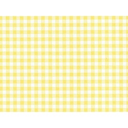 TISSU VICHY PETIT CARREAUX JAUNE A0021