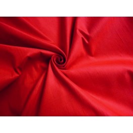 TISSU SOIE SAUVAGE UNI ROUGE A0004