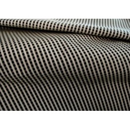 TISSU AMEUBLEMENT PETIT DAMIER NOIR - BLANC CASSE A0065