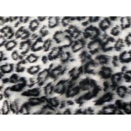 TISSU FAUSSE FOURRURE  SYNTHETIQUE IMPRIME LEOPARD A0037