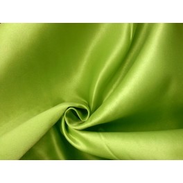 TISSU SATIN DUCHESSE VERT ANIS A0004