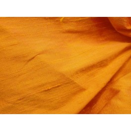 TISSU SOIE SAUVAGE UNI ORANGE  A0028