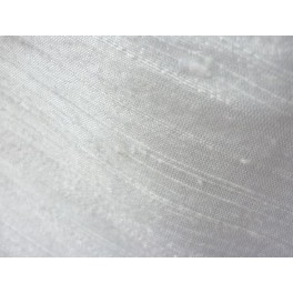 TISSU SOIE SAUVAGE UNI BLANC  A0031