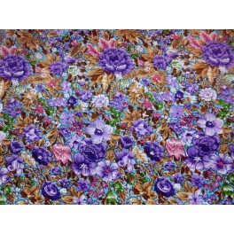 TISSU COTON IMPRIME FLEURS A0135