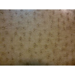 TISSU SIMILI CUIR SOUPLE MOTIF AUTRUCHE BEIGE A0050