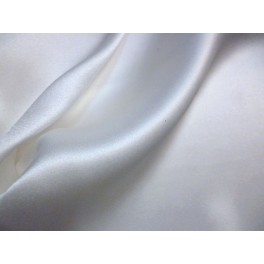 TISSU SATIN SOIE BLANC A0026