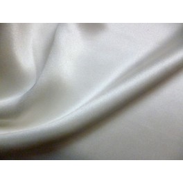 TISSU SATIN SOIE BLANC CASSE A0027