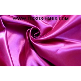 TISSU DOUBLURE SATIN FUCHSIA FONCE  A0007