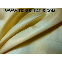 TISSU DOUBLURE SATIN JAUNE A0008