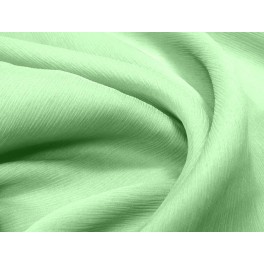 TISSU MOUSSELINE DE SOIE PLISSÉE VERT D'EAU A0002