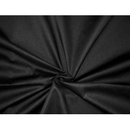 TISSU COTON UNI NOIR A0026