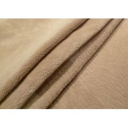 TISSU LAINE POLAIRE BEIGE A0001