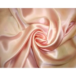 TISSU SATIN SOIE ROSE PALE  A0006