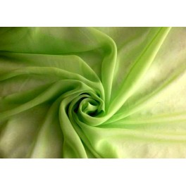 TISSU MOUSSELINE POLYESTER VERT ANIS A0001