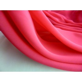 TISSU MOUSSELINE POLYESTER FUCHSIA  A0003