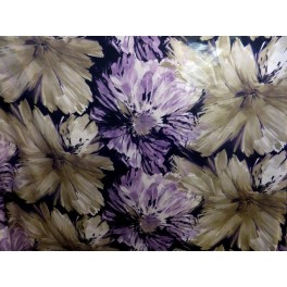 TISSU SATIN POLYESTER IMPRIME  A0012