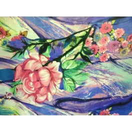 TISSU SATIN POLYESTER IMPRIME A0018 TISSU SATIN POLYESTER IMPRIME A0018