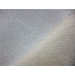 TISSU SIMILI CUIR RIGIDE BLANC  A0009