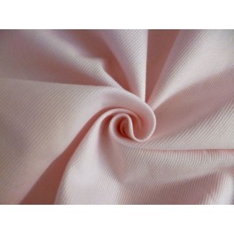 TISSU COTON PIQUE ROSE PÂLE A0047