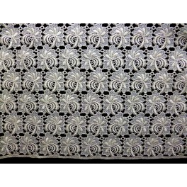 TISSU DENTELLE BLANC CASSE A0022 TISSU DENTELLE BLANC CASSE A0022
